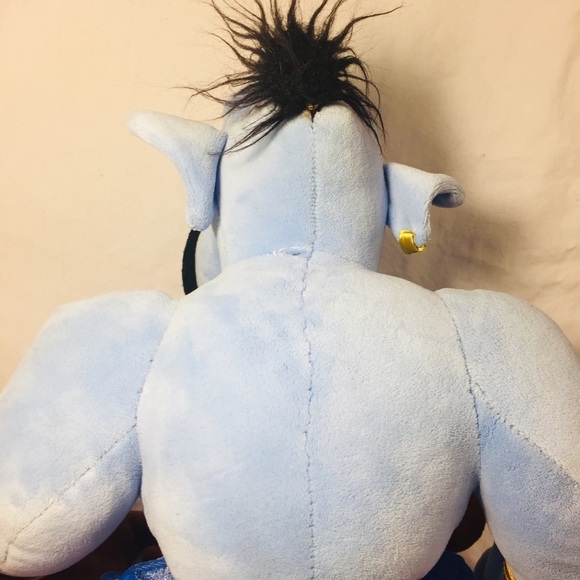 Disney Store Aladdin Genie 15” Plush Stuffed Toy Satin Pants Beard - Picture 3 of 6